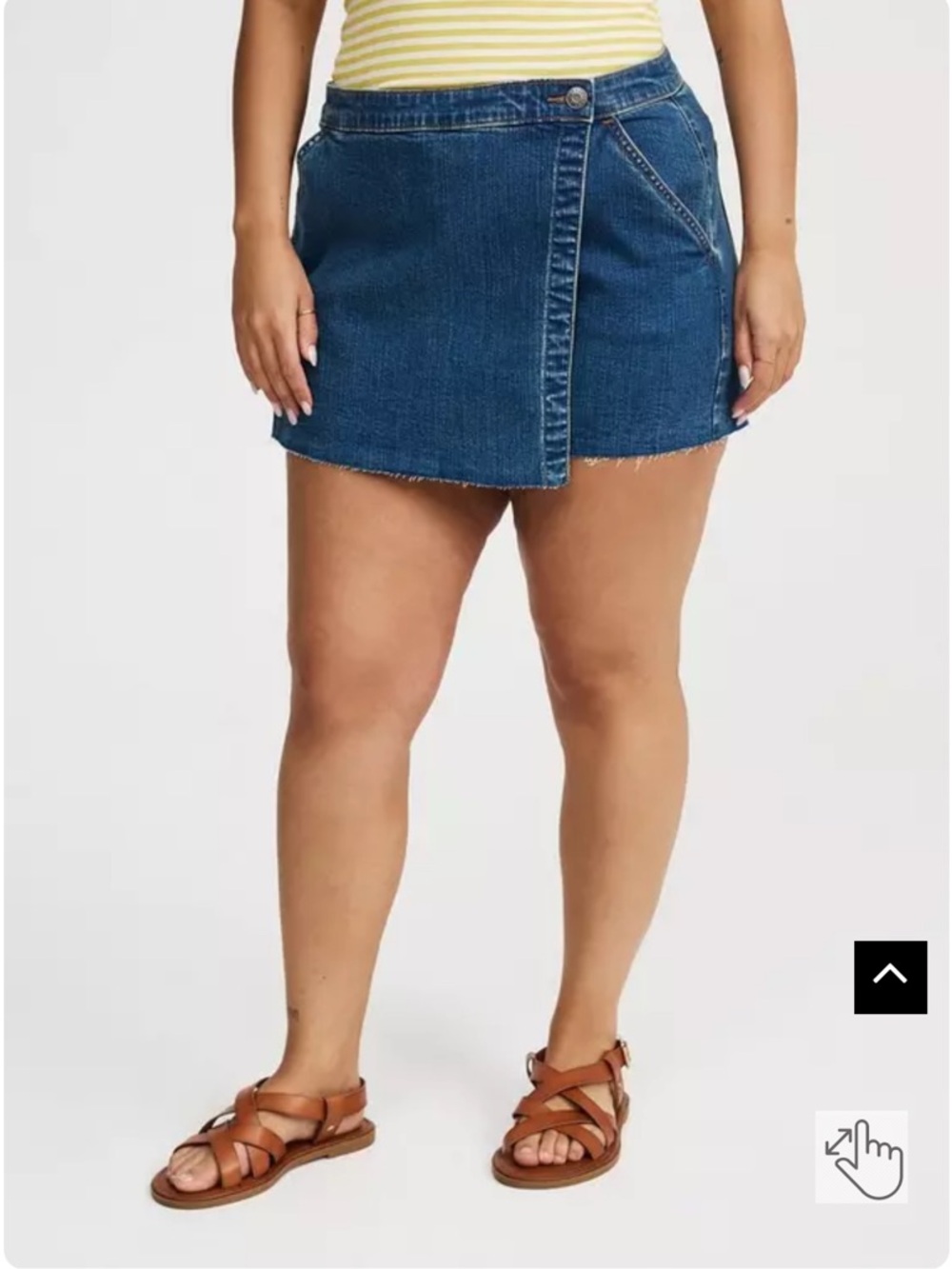 NWT Torrid Size 20 vintage stretch mid rise skort - Picture 2 of 8